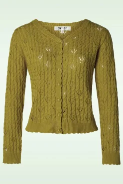 Best Mak Sweater Claudia Cardigan In Salbei