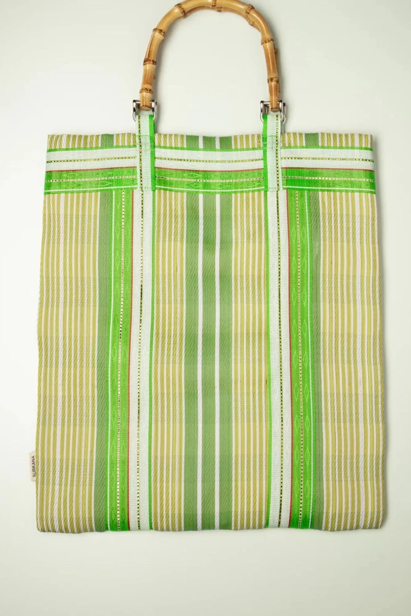 Store Surkana Club Tropicana Shopper Tasche In Acid Grun