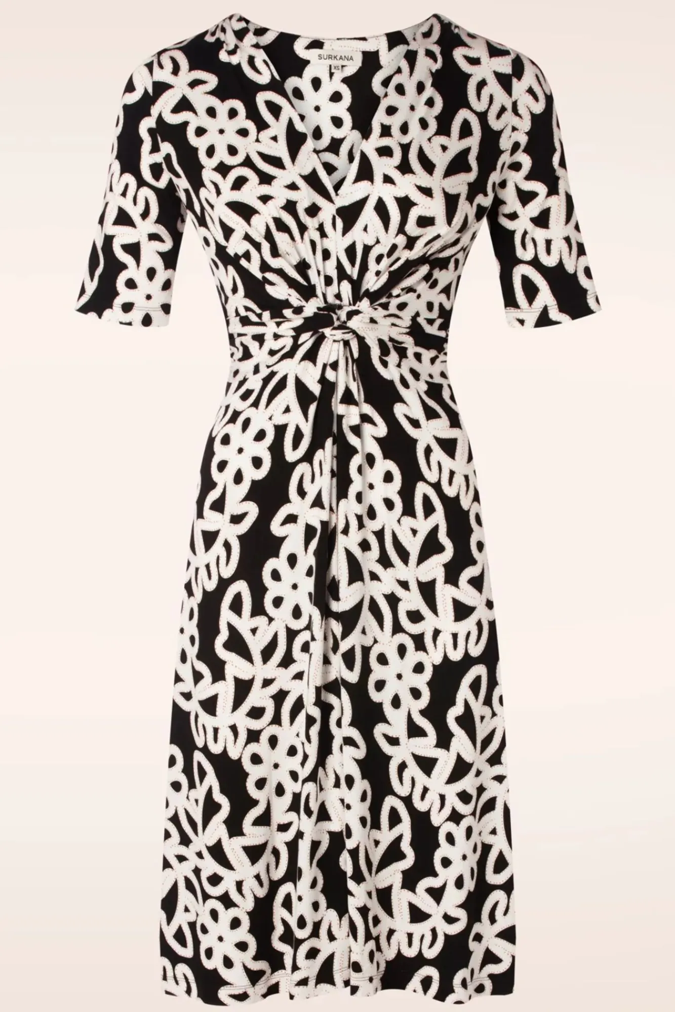 Discount Surkana Colette Knotted Kleid In Schwarz