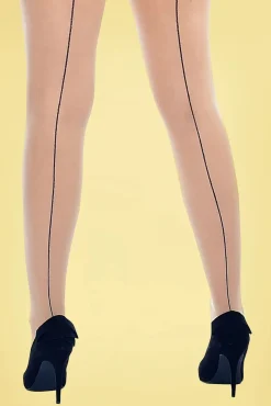 Sale Pamela Mann Curvy Super Stretch Jive Strumpfhose In Elfenbein, Neutral Und Schwarz