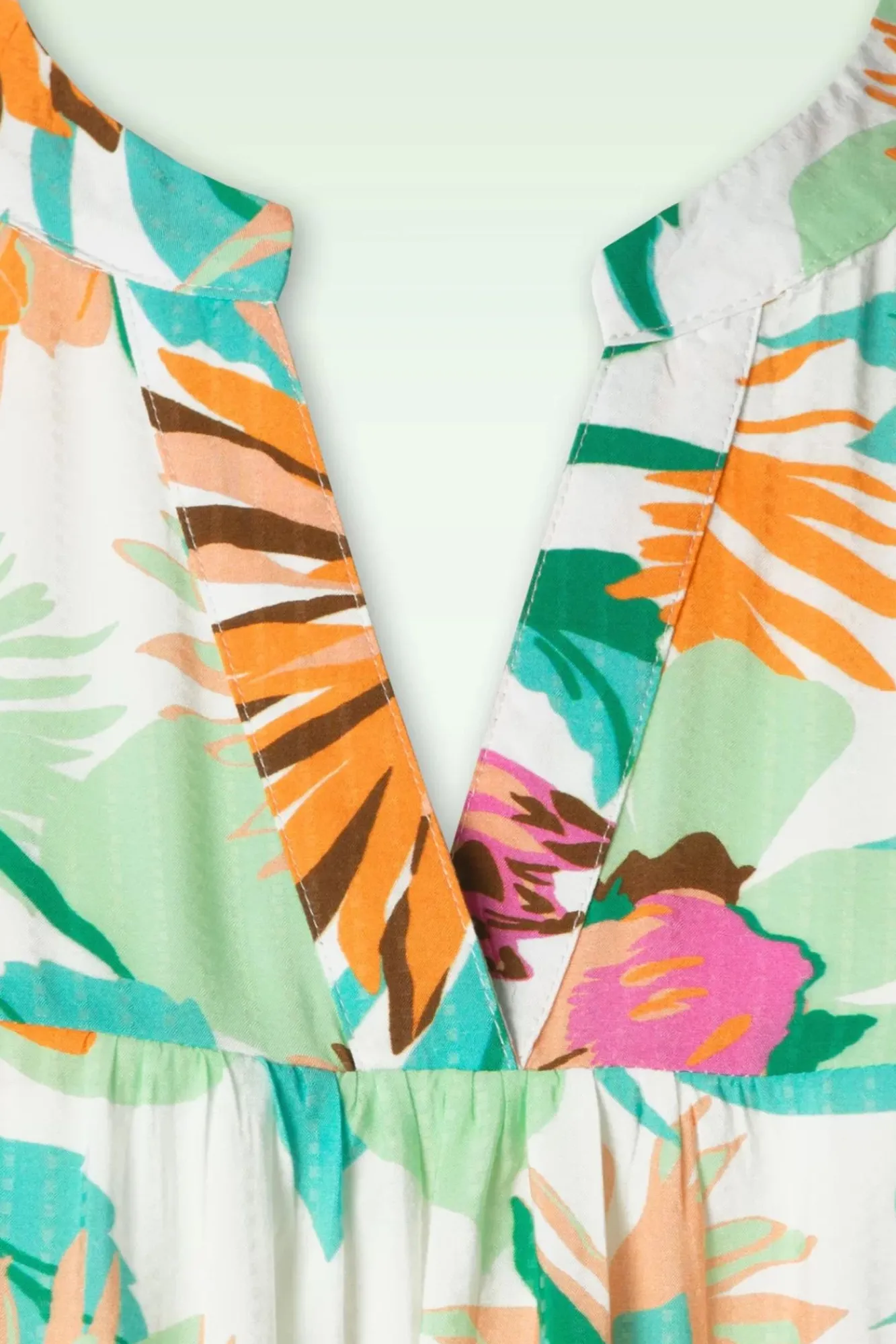 Fashion Smashed Lemon Dahlia Blumen Kleid In Off White