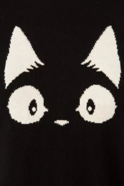 Clearance Mak Sweater Debbie Cat Gestreifter Pullover In Schwarz