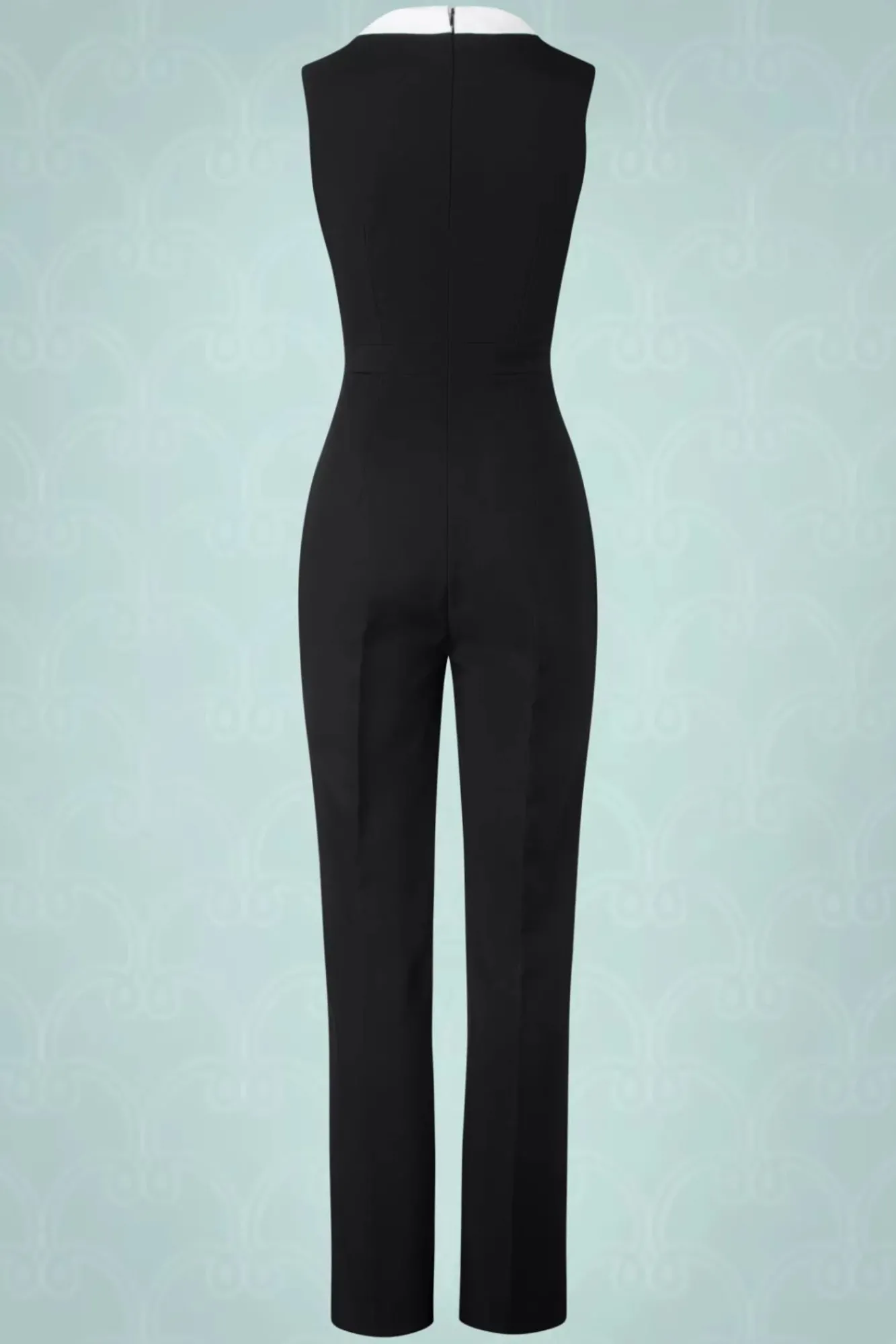 Fashion Vintage Diva Der Luchia Jumpsuit In Schwarz