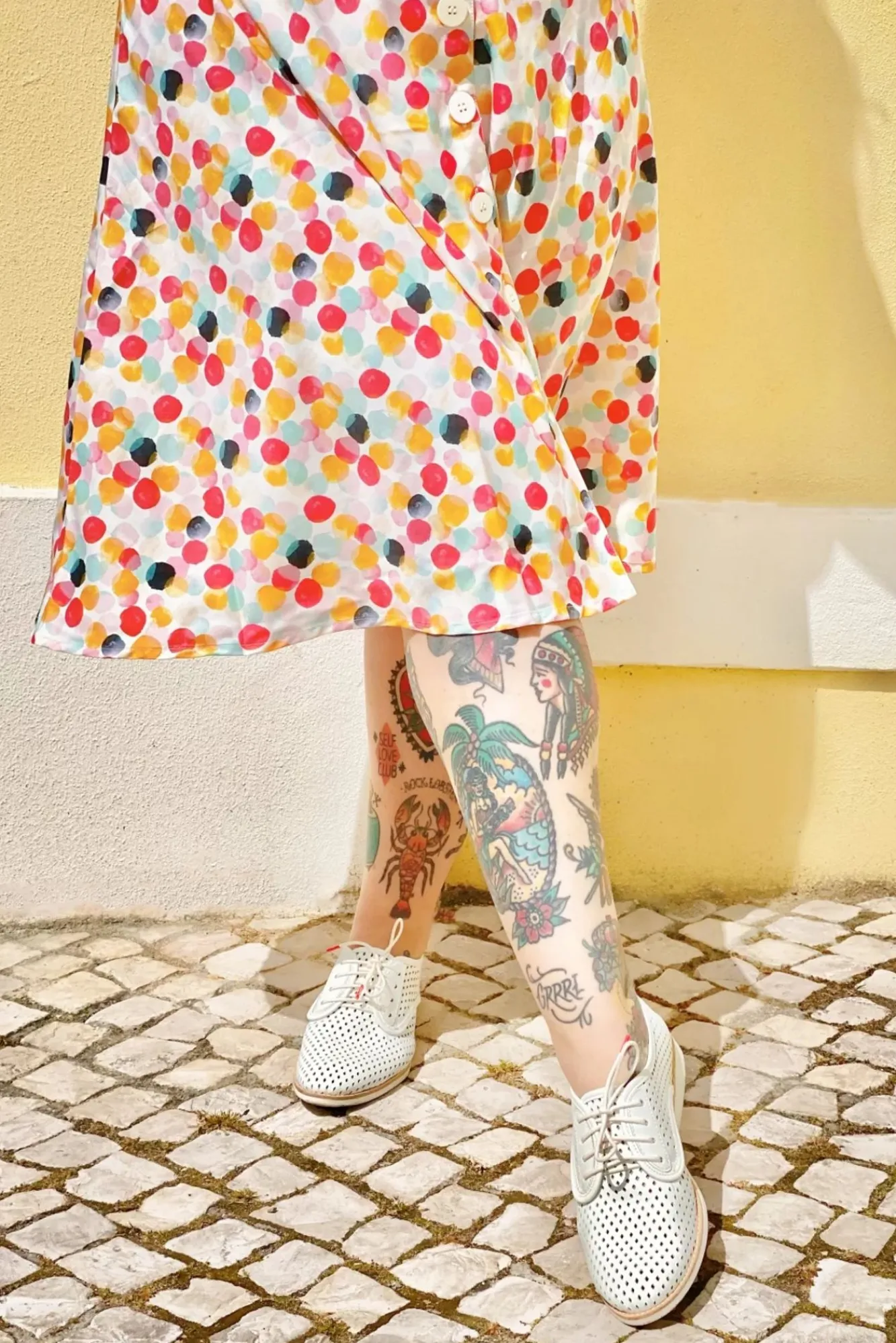 Store Rollie Derby-Punch-Schuhe In Off White