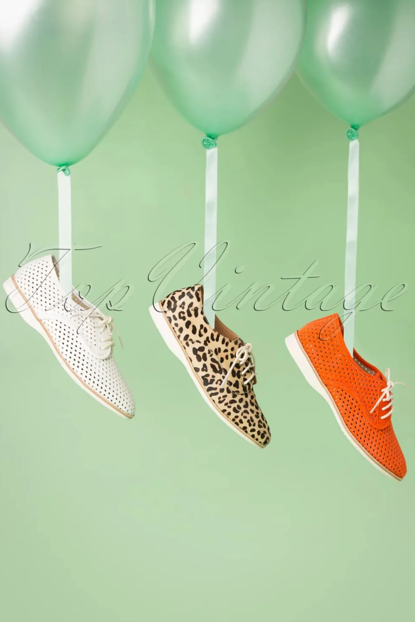 Store Rollie Derby-Punch-Schuhe In Off White