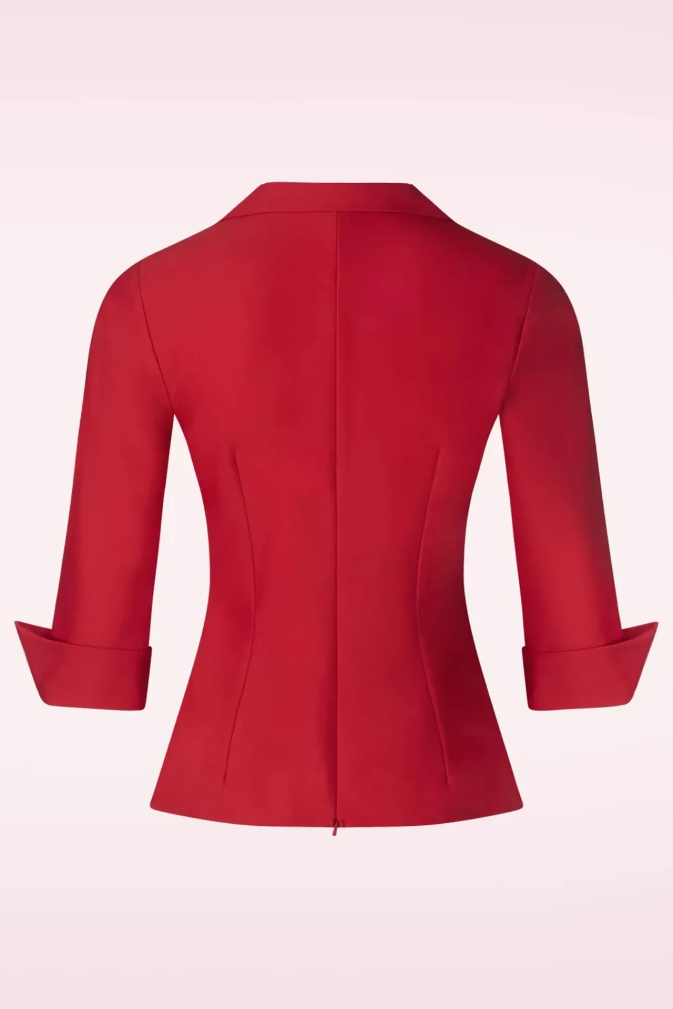 Clearance Glamour Bunny Business Babe Dianne Bluse In Rot