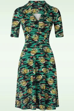 Hot King Louie Diner Pica Kleid In Schwarz