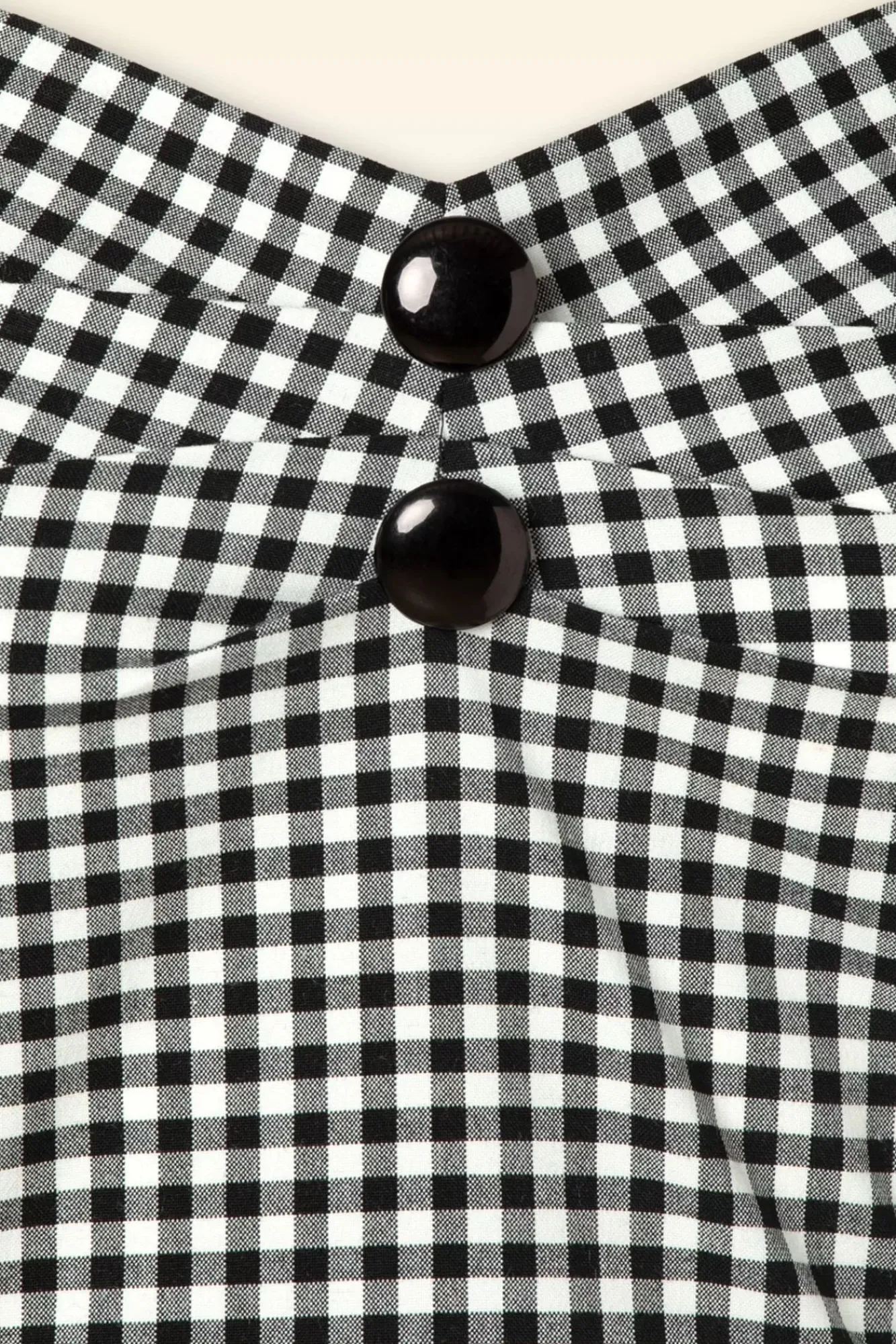 Best Collectif Clothing Dolores Gingham Top In Schwarz Und Weis