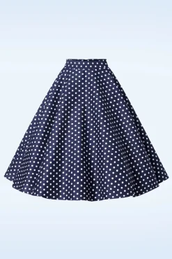 Cheap Banned Retro Dot Days Swing Rock In Marineblau