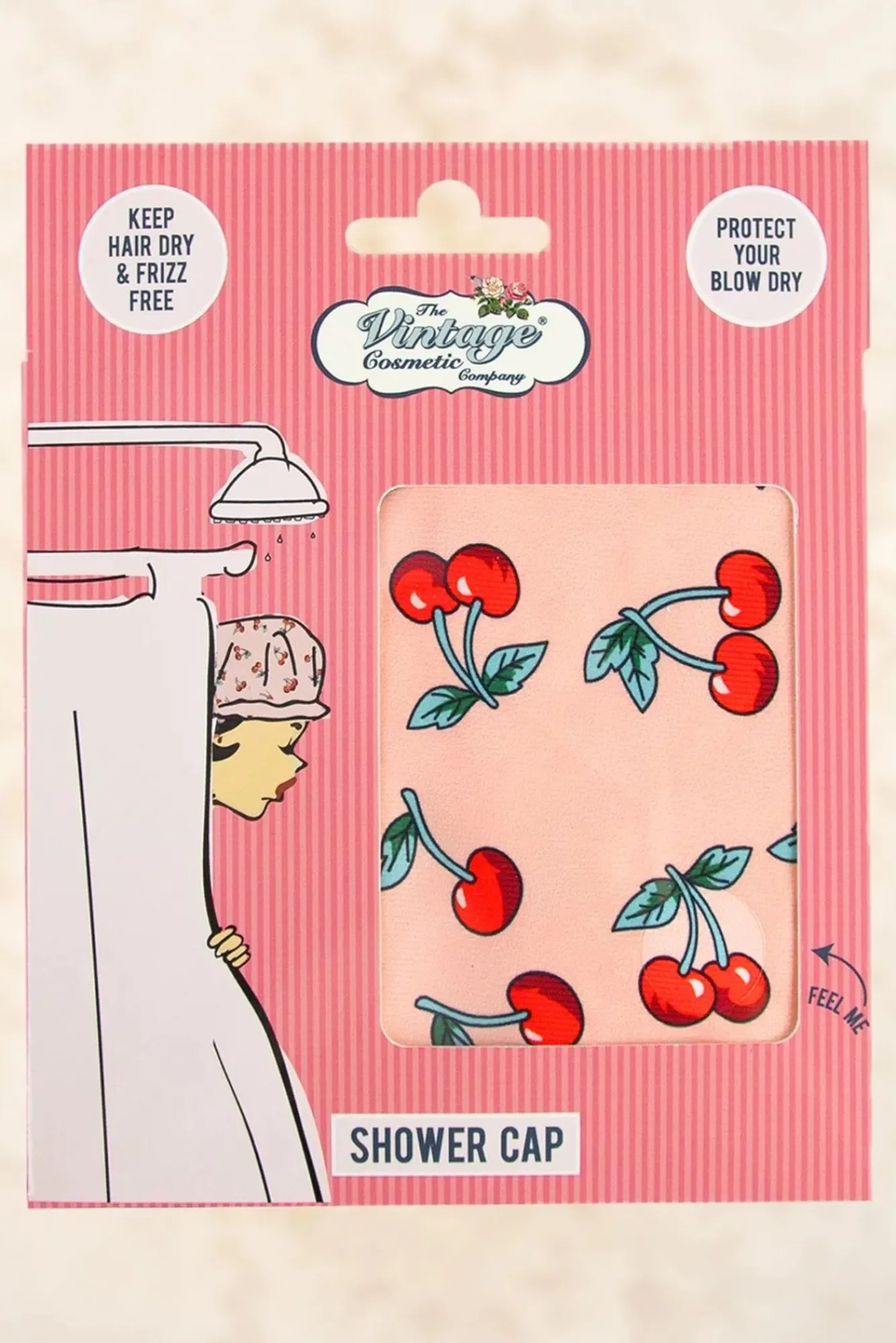 Cheap The Vintage Cosmetic Company Duschhaube In Kirsche