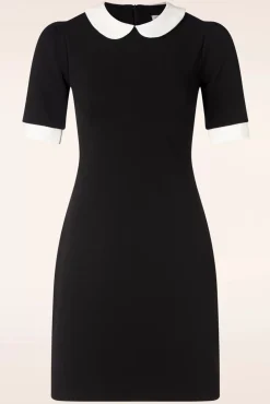 Sale Vintage Chic for Topvintage Ebony Kleid In Schwarz Und Weis