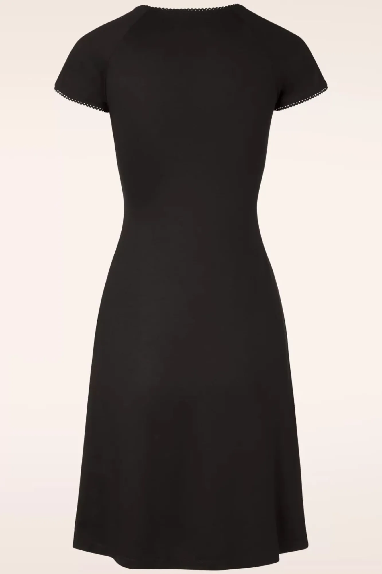 Clearance King Louie Ecovero Klassisches Kreuzkleid In Schwarz