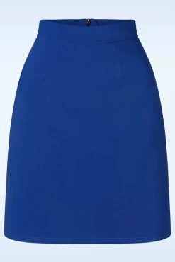 Shop Vintage Chic for Topvintage Edith A-Linien-Rock In Konigsblau