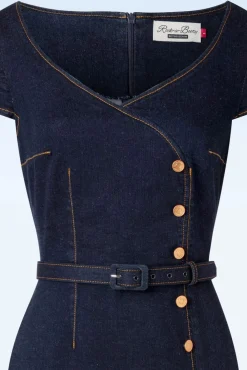 Store Rock-a-Booty Eliose Etuikleid In Blau