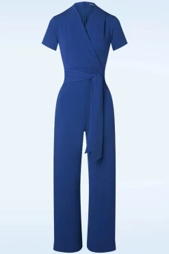 Discount Very Cherry Emmylou Jumpsuit In Konigsblau