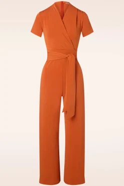 Cheap Very Cherry Emmylou Jumpsuit In Orange