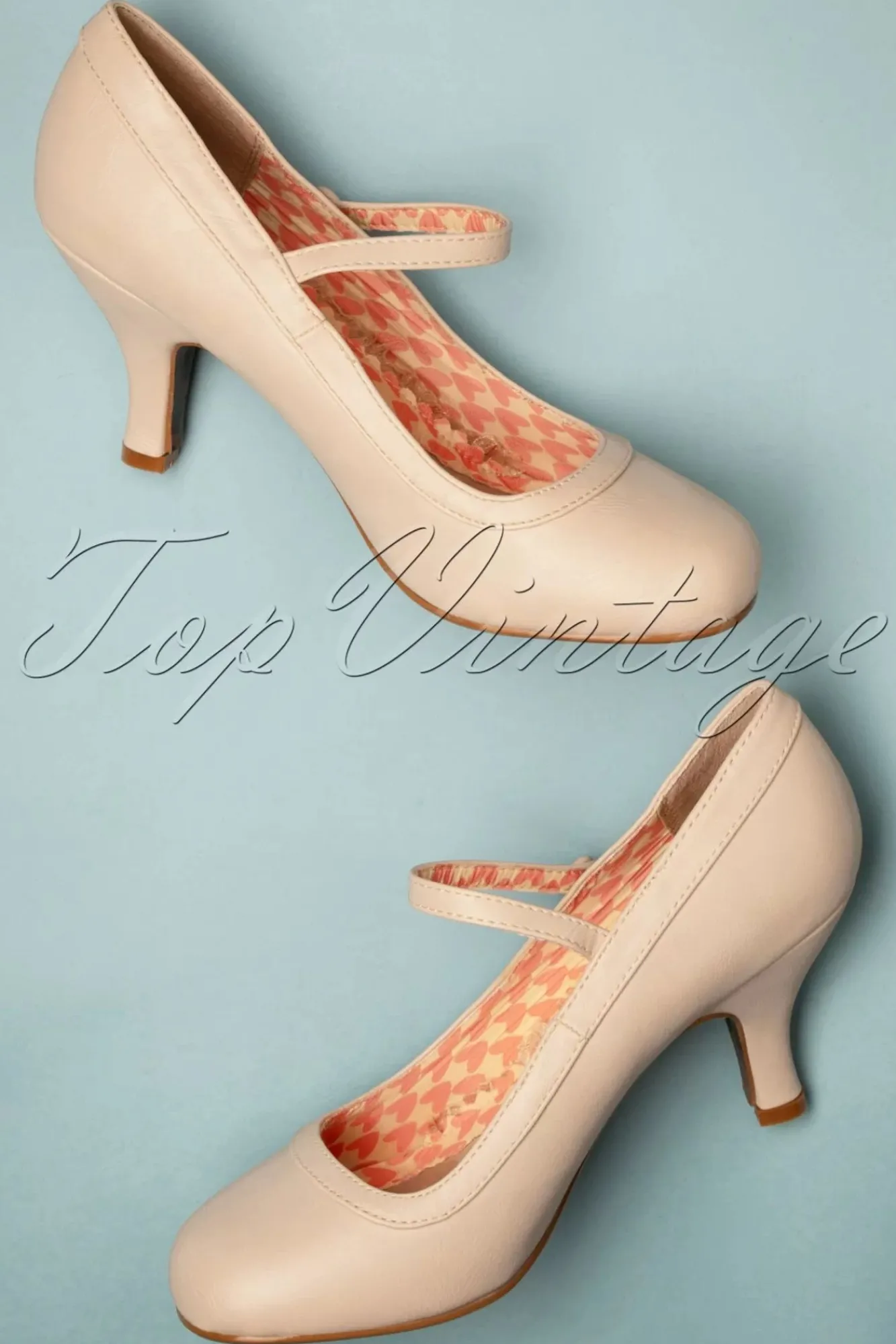 Cheap Bettie Page Shoes 50Er Jahre Bettie Pumps In Latte