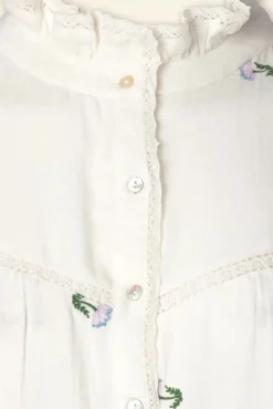 New Md'M Eva Bluse In Ecru