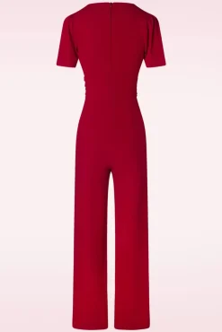 Outlet Vintage Chic for Topvintage Evelynn Jumpsuit In Rot
