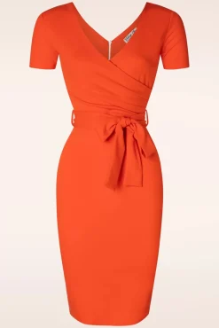 Sale Vintage Chic for Topvintage Evie Etuikleid In Orange