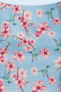 Store Topvintage Boutique Collection Exklusiv Bei Topvintage ~ Adriana Floral Swing Kleid In Hellblau