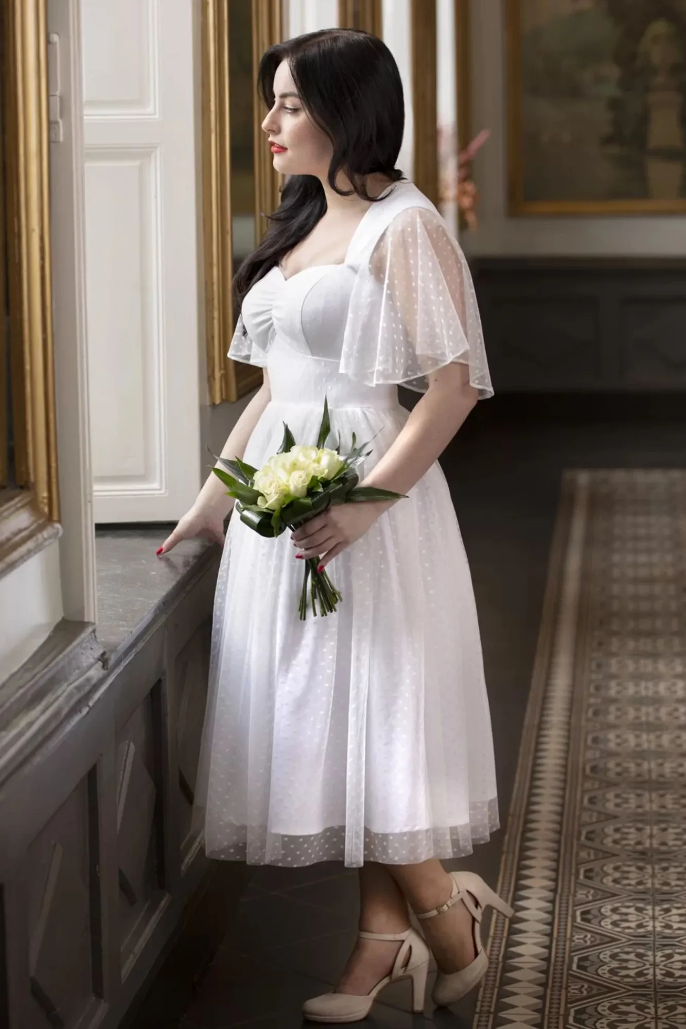 Store Topvintage Boutique Collection Exklusiv Von Topvintage ~ Holly Bridal Swing Kleid In Weis