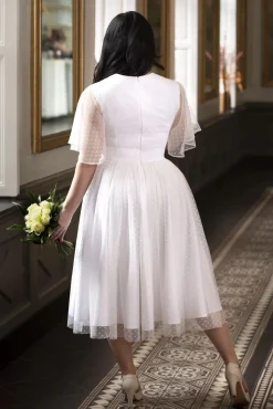 Store Topvintage Boutique Collection Exklusiv Von Topvintage ~ Holly Bridal Swing Kleid In Weis
