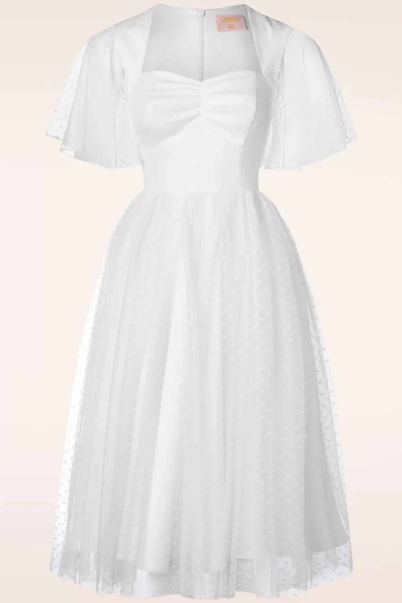 Store Topvintage Boutique Collection Exklusiv Von Topvintage ~ Holly Bridal Swing Kleid In Weis