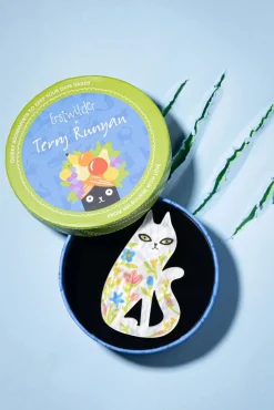 Fashion Erstwilder Feline Floreszenz Brosche