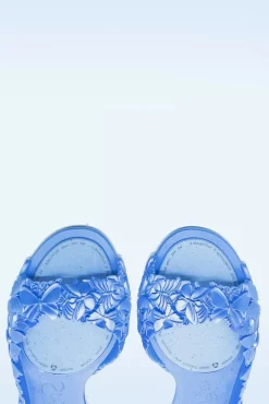 Best Sale Sunies Flexi Butterfly Flipflop Sandalen In Glossy Blau