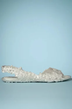 New Sunies Flexi Schmetterling Flipflop Sandalen In Perlmutt