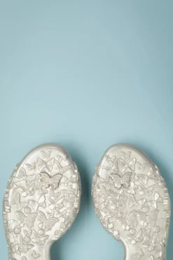 New Sunies Flexi Schmetterling Flipflop Sandalen In Perlmutt