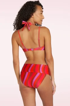 New TC Beach Flipover Shiny Waves Bikinihose In Multi