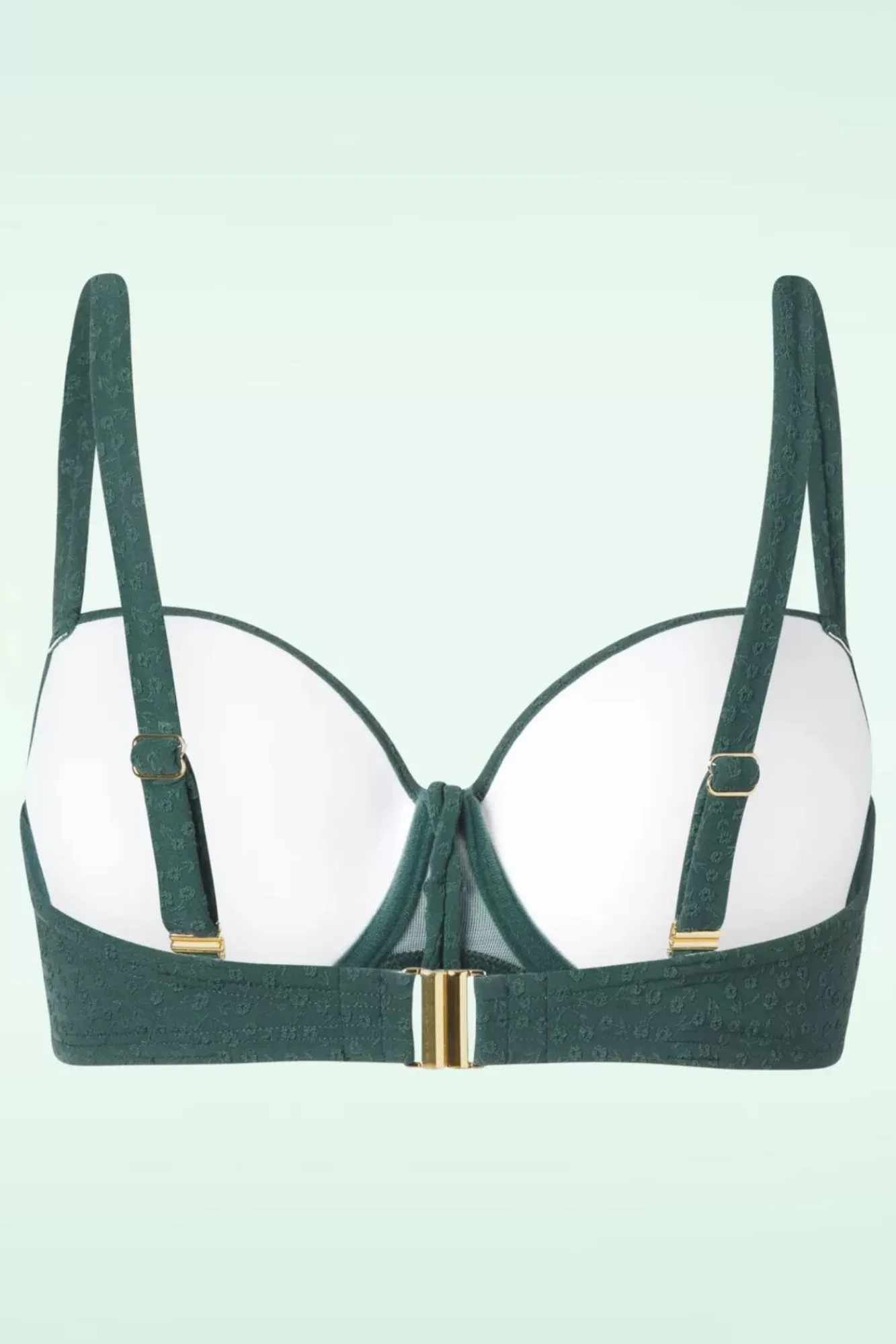 Best Cyell Flora Gepolstertes Bikinioberteil In Teal