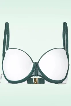 Best Cyell Flora Gepolstertes Bikinioberteil In Teal