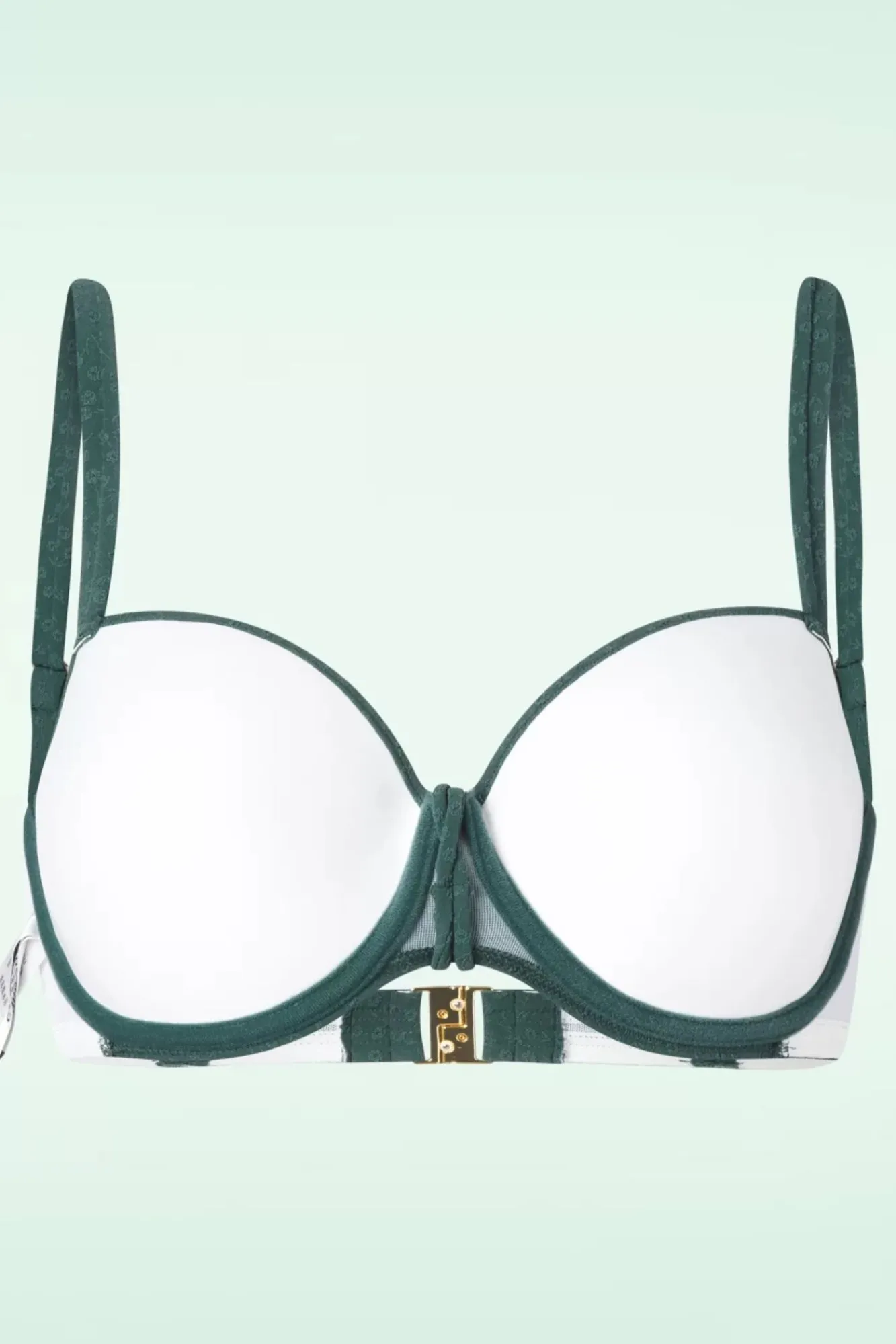 Best Cyell Flora Gepolstertes Bikinioberteil In Teal