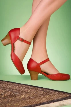 Online Miz Mooz Focus Leder Mary Jane Pumps In Scharlachrot