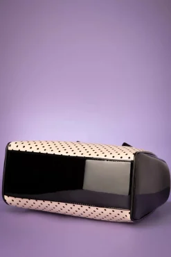 Best Sale Banned Retro Frances Polka Star Bag In Schwarz Und Blush