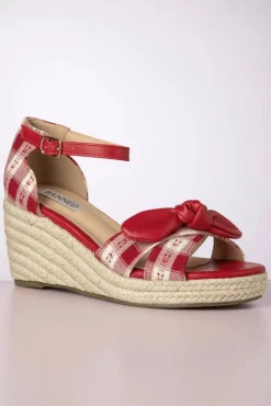 Fashion Banned Retro Free Spirit Wedges In Rot