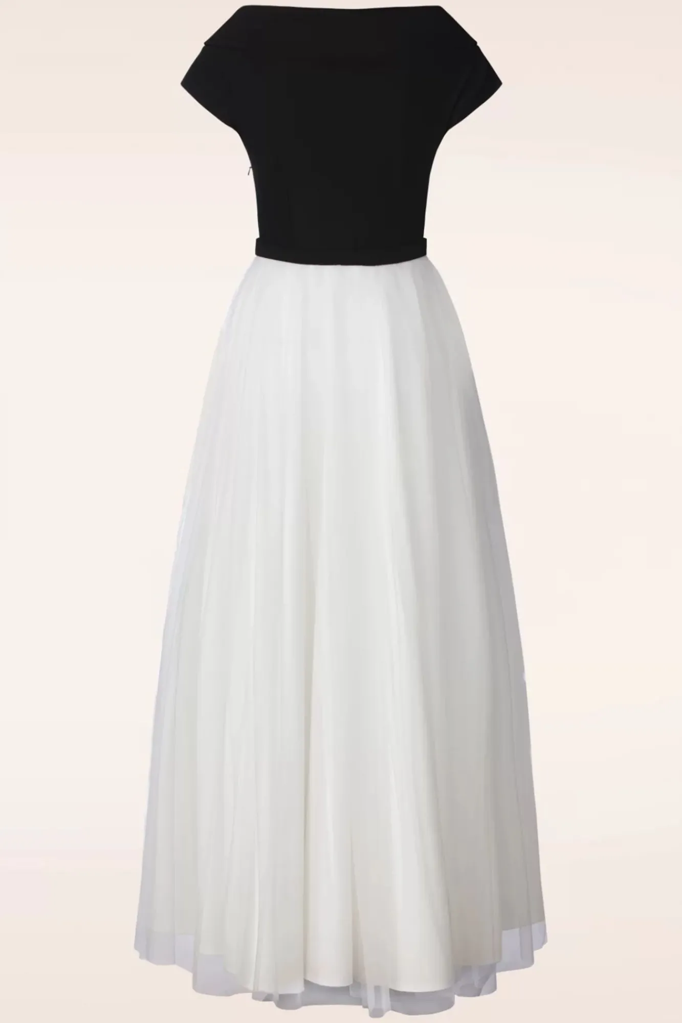 Best Vintage Diva Fremont Maxi Kleid In Schwarz Und Weis