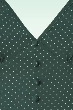 Best Banned Retro Garden Spot Kleid In Grun