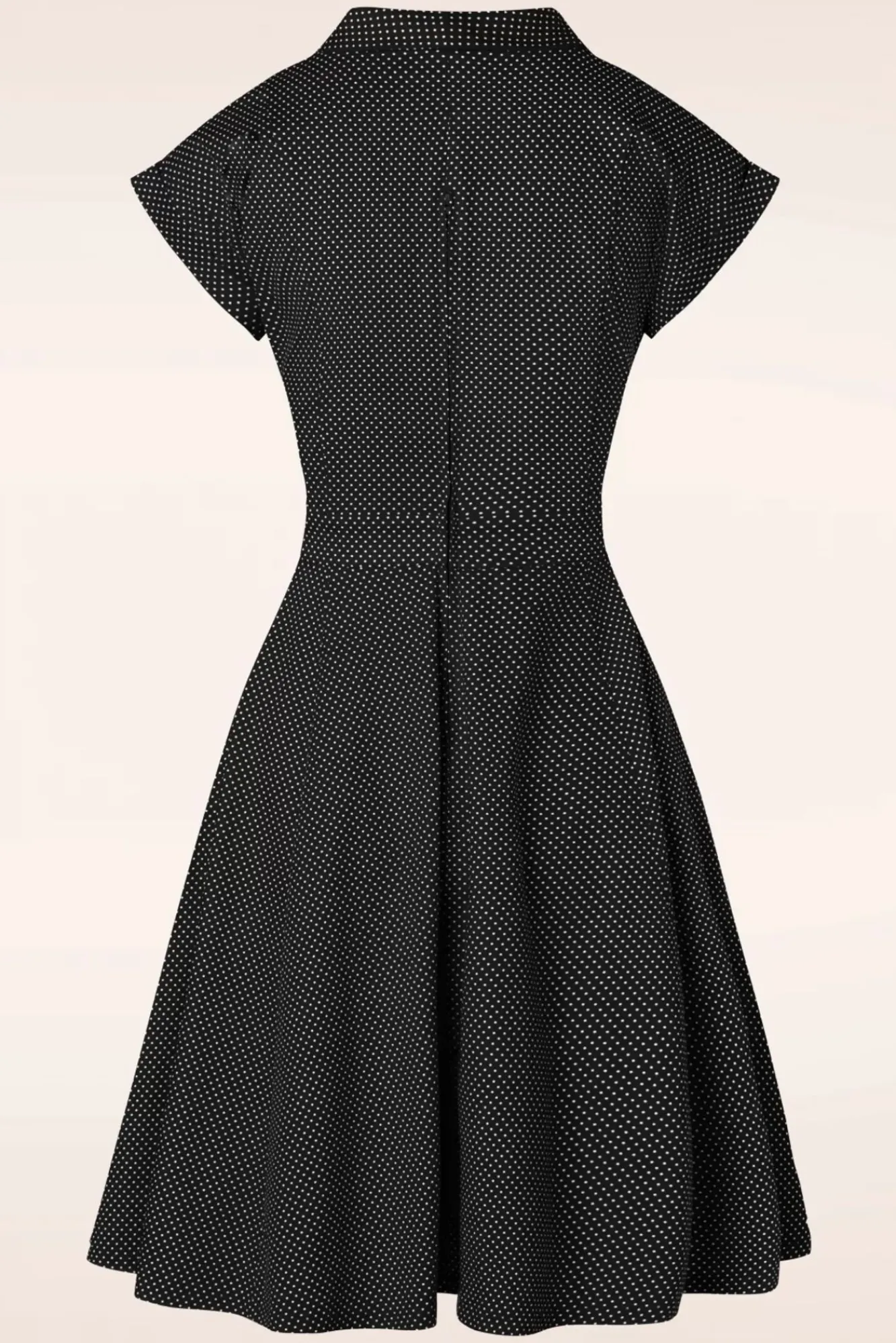 Fashion Banned Retro Gepunktetes Tanzkleid In Schwarz