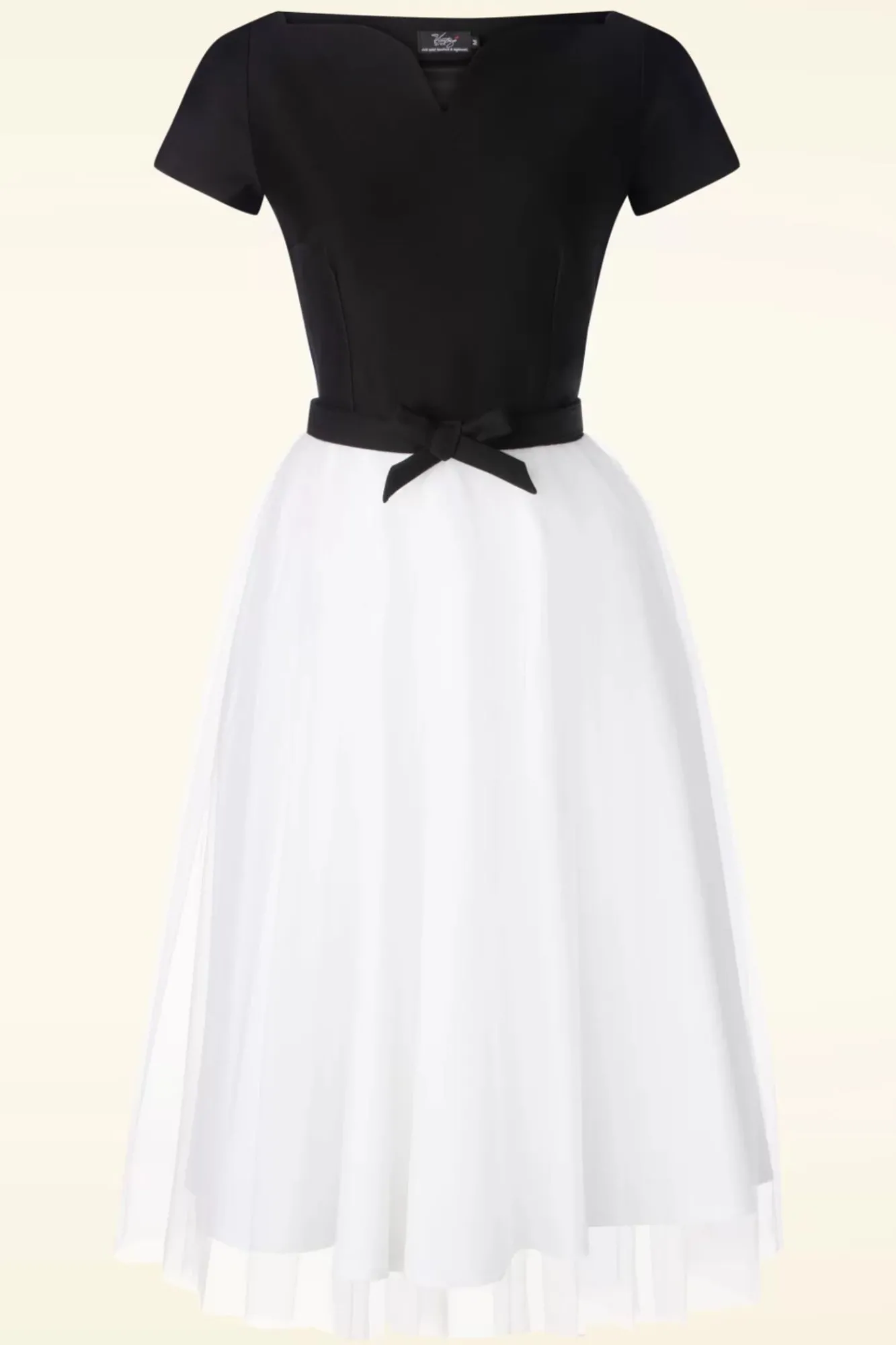 Hot Vintage Diva Grace Lee Swing Kleid In Schwarz Und Weis