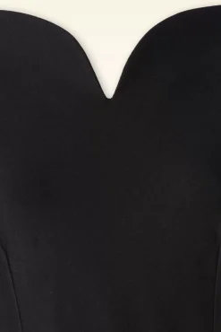 Hot Vintage Diva Grace Lee Swing Kleid In Schwarz Und Weis