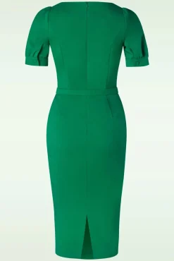 New Vintage Diva Graziella Etuikleid In Grun