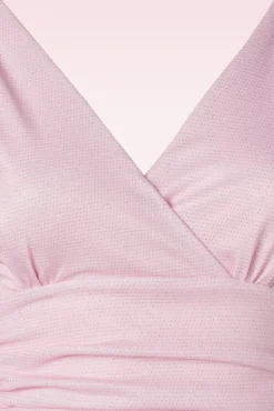 Discount Vintage Chic for Topvintage Grecian Glitter Maxi Kleid In Rose Shadow