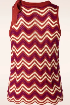 Hot King Louie Grooveland Top Mit Schleife In Umbre