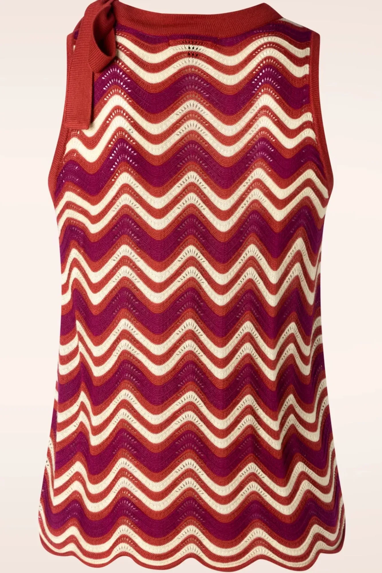 Hot King Louie Grooveland Top Mit Schleife In Umbre