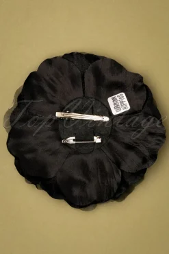 Hot Urban Hippies Grose Blumencorsage In Schwarz