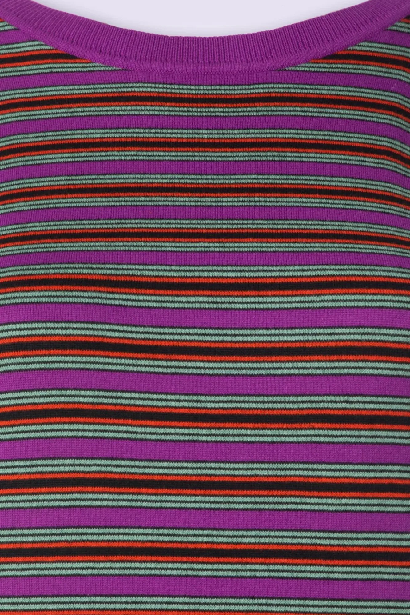 Discount King Louie Hazel Bee Streifen Top In Funkelndem Lila